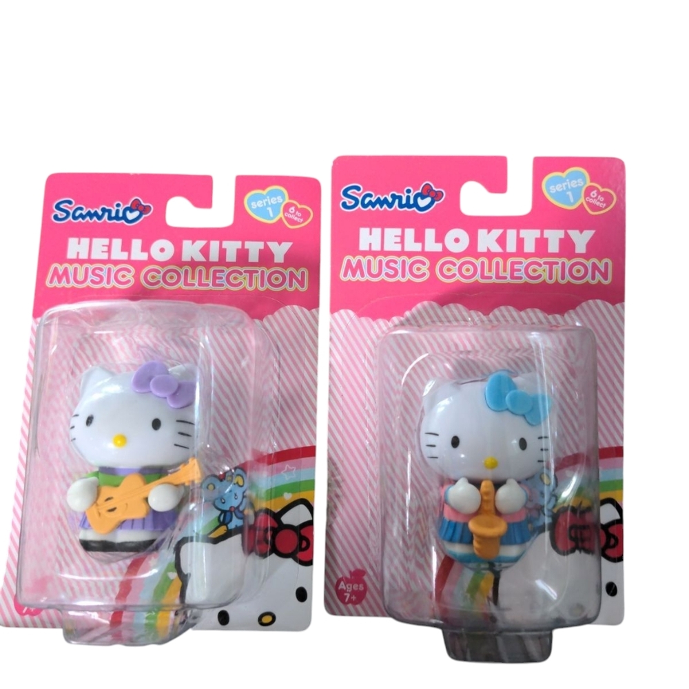 Hello Kitty Music Collection Series 1 Guitar Saxophone Kitty New Collector (2)